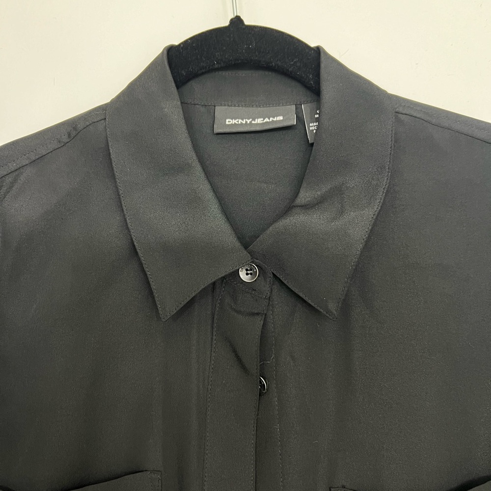 DKNY Black button up